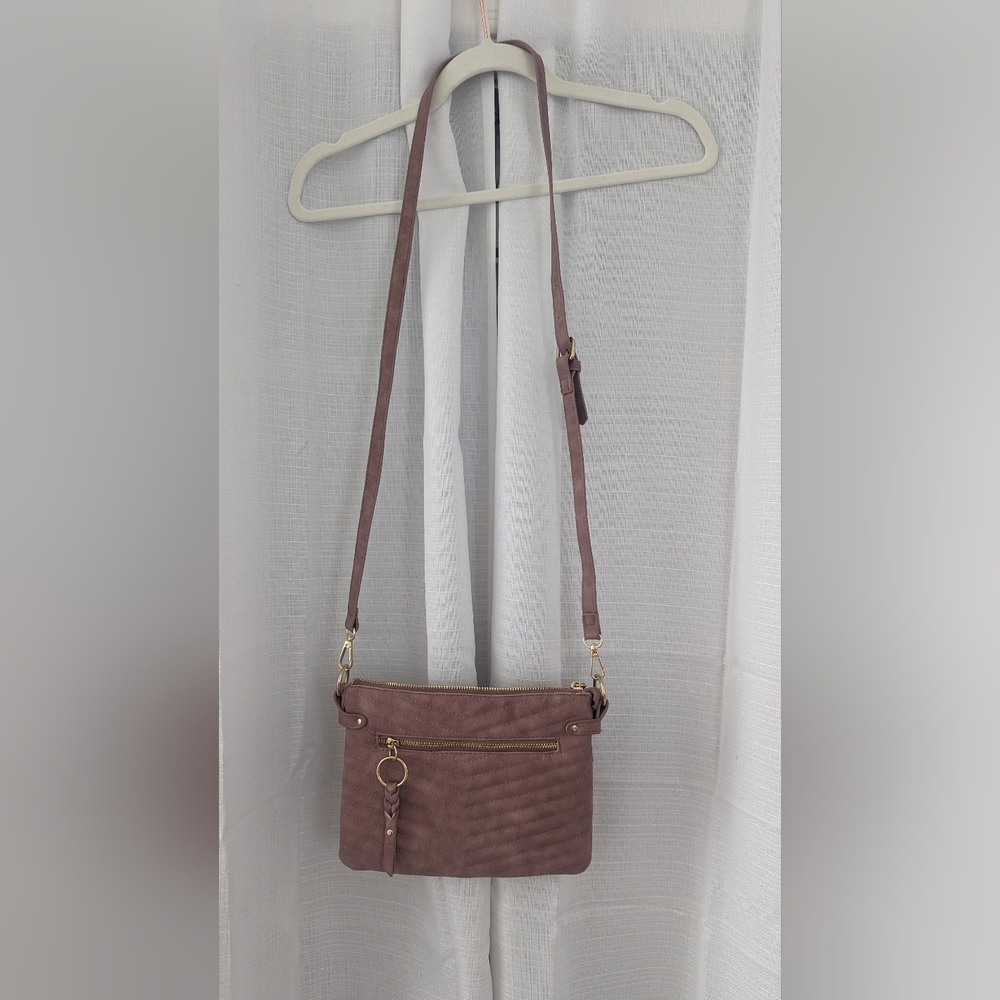 Violet Ray Muave Dusty Pink Messenger Purse